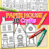 3d paper house template
