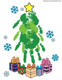 Christmas tree - Christmas handprint printable
