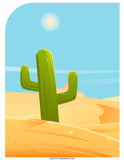 desert habitat diorama