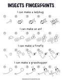 Insect Fingerprint Craft Printables