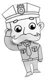 community helper craft - police craft
