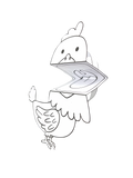 farm animal craft - chicken craft