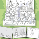 3d Christmas colouring