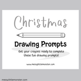 christmas drawing prompts printable