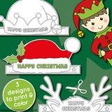 Christmas hats printable
