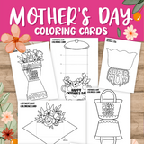 Color in Mothers Day cards