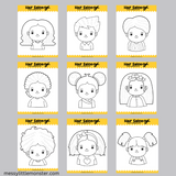 Hair salon scissor practice worksheet