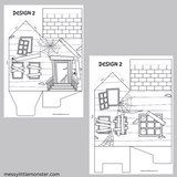 Halloween paper house