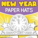 happy new year hat printable