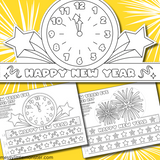 happy new year hat printable