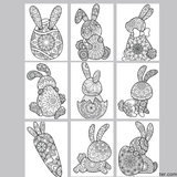 mandala easter coloring pages