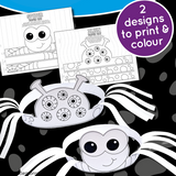 monster and spider headband craft