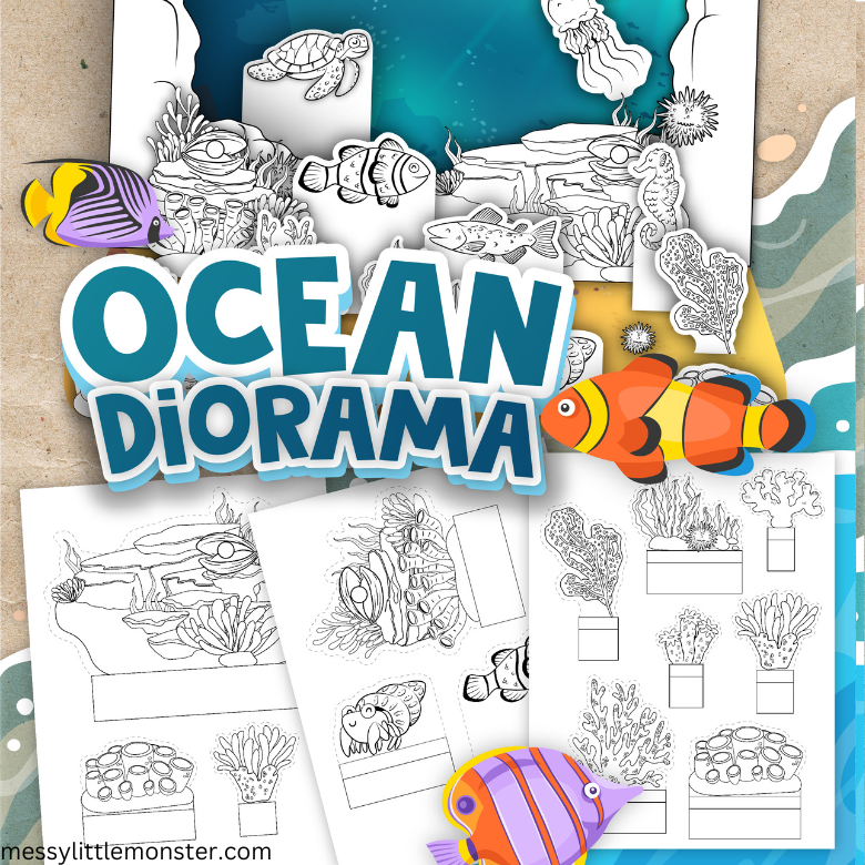Ocean Diorama Printables – Messy Little Monster Shop Ocean Diorama Printables – Messy Little Monster Shop