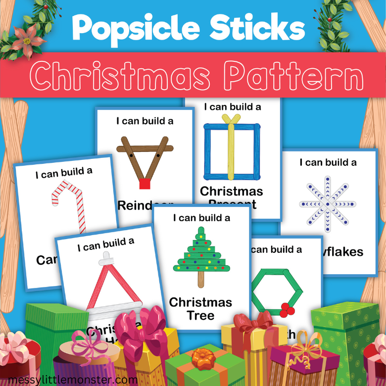 Christmas Popsicle Stick Crafts – Messy Little Monster Shop