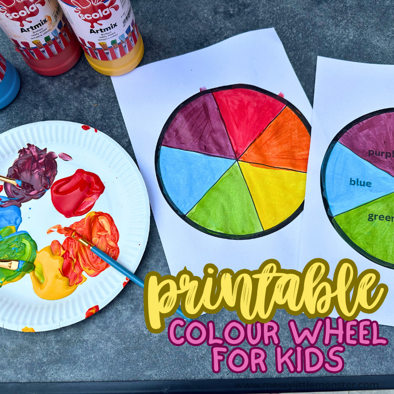 Color Wheel Printable – Messy Little Monster Shop