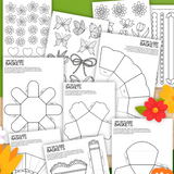 printable flower basket template
