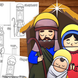 printable nativity puppet craft