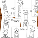 Christmas finger puppets printable