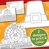 printable thanksgiving hat