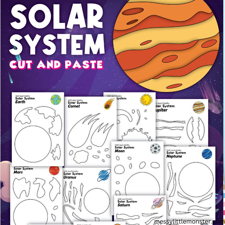 planets to color and cut out