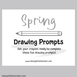 spring drawing prompts