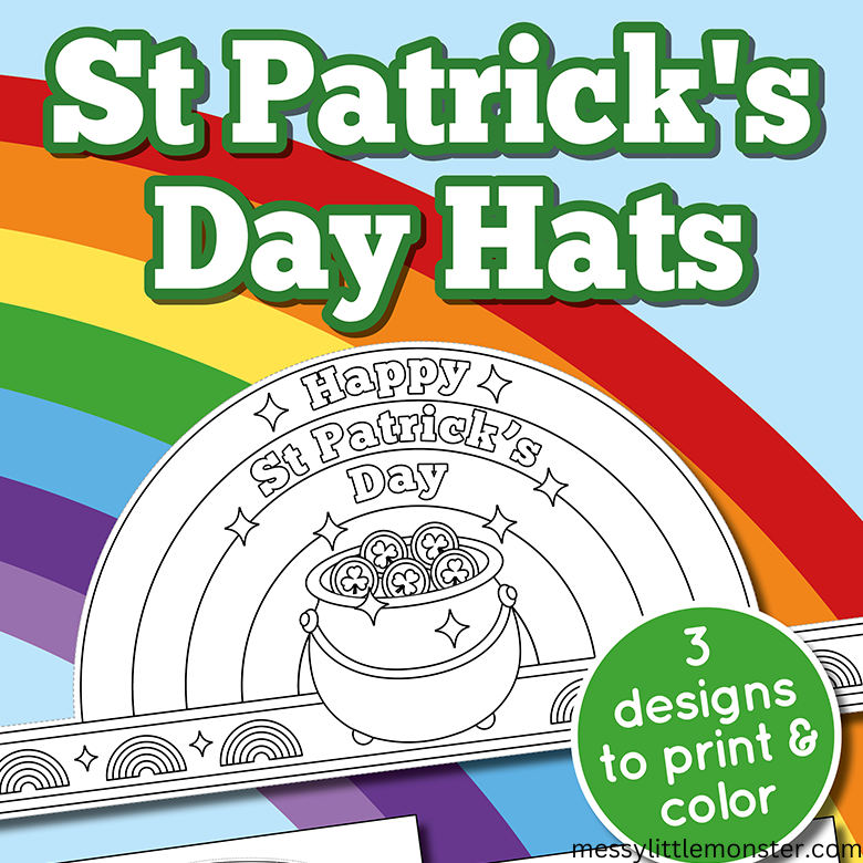 St patricks day hats for kids 2025