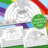 St Patricks Day hat template