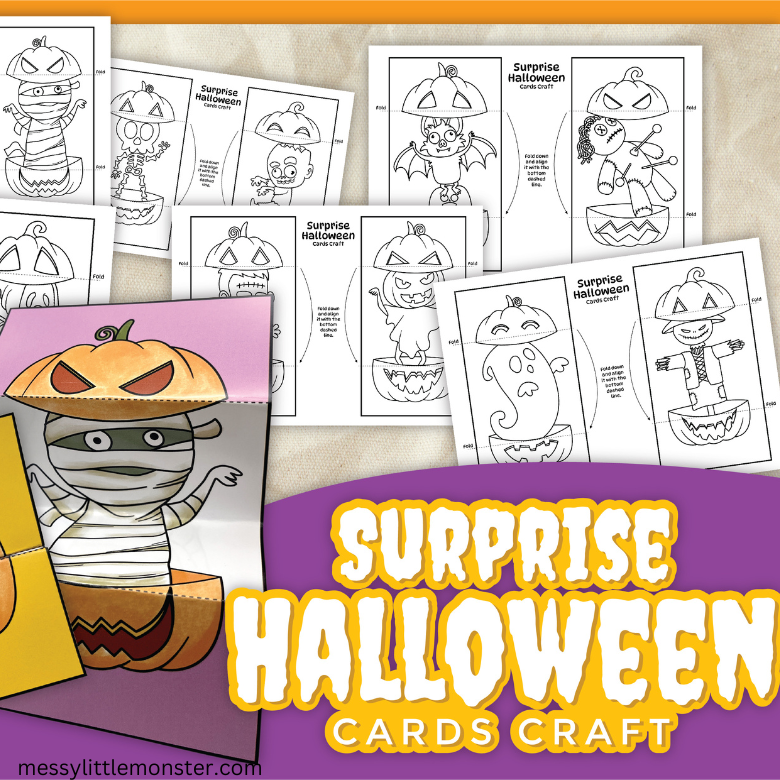 Surprise Printable Halloween Card Craft – Messy Little Monster Shop surprise-printable-halloween-card-craft-messy-little-monster-shop