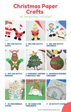 Christmas Paper Craft Printables - BUNDLE of Christmas Crafts for Kids with Templates