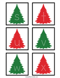 Christmas Tree Alphabet Tracing Cards