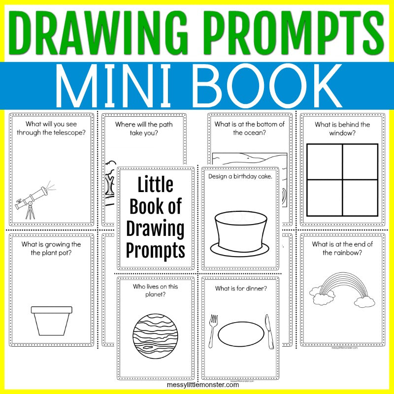 Little Book of Drawing Prompts – Messy Little Monster Shop