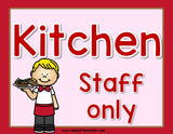 restaurant dramatic play printables