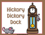 Hickory Dickory Dock - Nursery Rhyme Sequencing Activity
