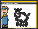 baa baa black sheep nursery rhyme playdough mats