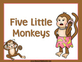 Five Little Monkeys - Nursery Rhyme Sequencing Activity