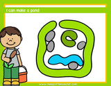 pond playdough mats