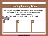 Hickory Dickory Dock - Nursery Rhyme Sequencing Activity