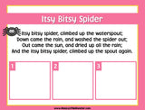 Itsy Bitsy - Nursery Rhyme Sequencing Activity
