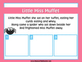Little Miss Muffet - Nursery Rhyme Sequencing Activity