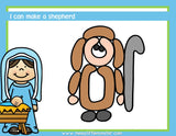 nativity playdough mat activity for kids