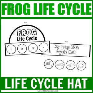 frog life cycle printable hat