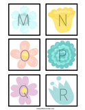 flower alphabet tracing