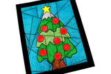 Christmas tree coloring page.