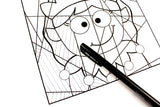 Christmas line art coloring pages.