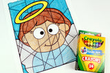 Christmas angel coloring page.