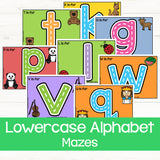 alphabet, number and shape playdough mats