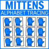 Mitten Alphabet Tracing Cards
