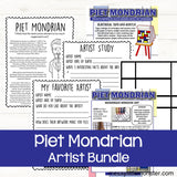 Famous artists for kids - Piet Mondrian
