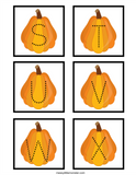 Pumpkin Alphabet Tracing Cards