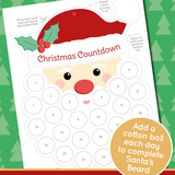 Santa beard Christmas countdown
